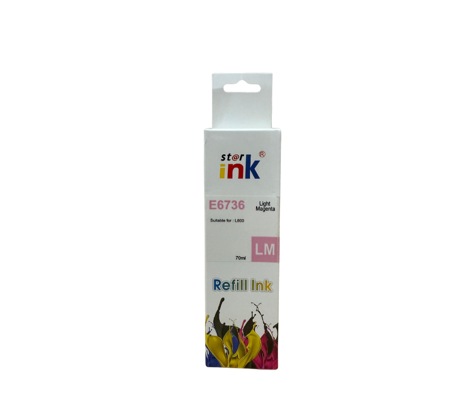 TINTA EPSON T673 - 70 ML - LIGHT CYAN - STYLUS PHOTO L800 L810 - BBOX-T673-LM - BBOX-STARINK
