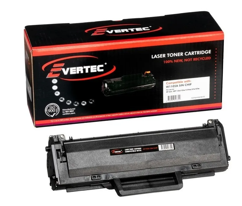 TONER HP W1105A (105A) - SIN CHIP - 107A  135W  105  107  135 - EVT-W1105A-NOCH - EVERTEC
