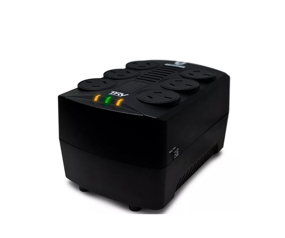 ESTABILIZADOR DE TENSION - 500W - 6 TOMAS - POWERSAFE-2I - TRV 