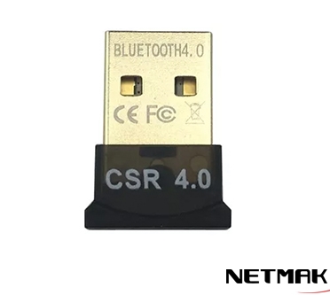ADAPTADOR BLUETOOTH 5.0 - USB - PARA PC - NM-BT9 - NETMAK

- Compatible con todos los sistemas operativos.
- No requiere drivers.
- Velocidad: 3Mbps.
- Soporta: Networking, Dial-up, Fax, LAN access.
- Conexión USB: 2.0/3.0
- Alcance: 20m - 50m.
- Compatibilidad al 100%.
- Permite múltiples idiomas.