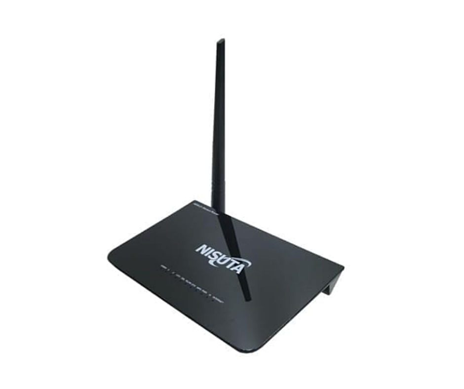 MODEM ROUTER WIFI - 150MBPS - ANTENA 5DBI - 4 PUERTOS RJ45 - 1 WAN - ADSL -  NS-WMR150N2 - NISUTA